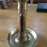 Brass candlestick with pusher