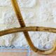 Bamboo and rattan side table circa 60's