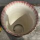 Paire de Vase en Céramique Peint Main H 31 cm signés Hubert Béquet