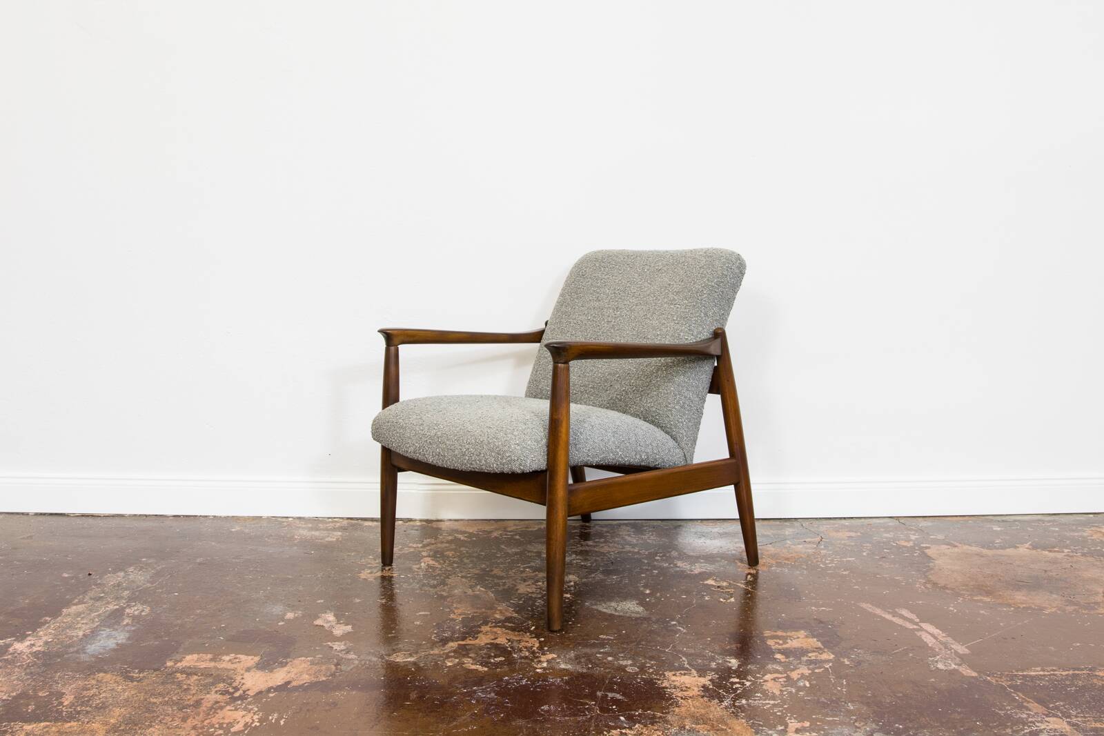 Pair Of Mid Century Restored Armchairs Gfm 64 by Edmun Homa, 1960s