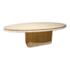 Travertine coffee table