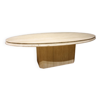 Travertine coffee table