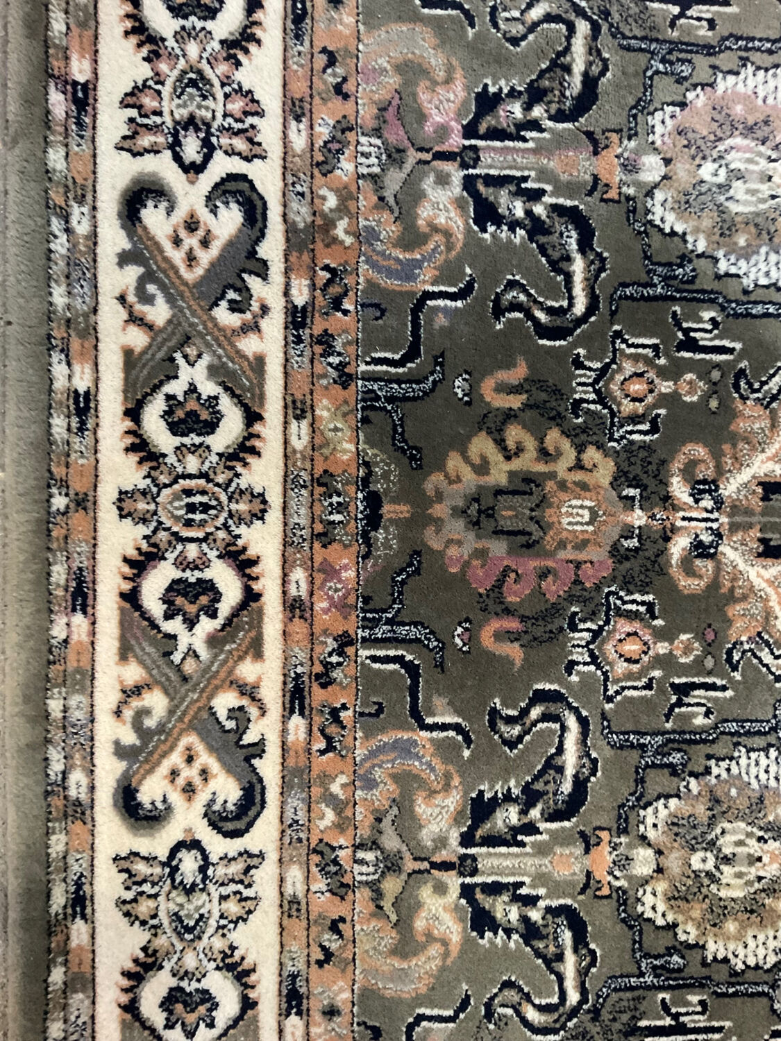 Vintage pure wool carpet 135x200