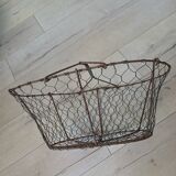 Antique metal basket + wire