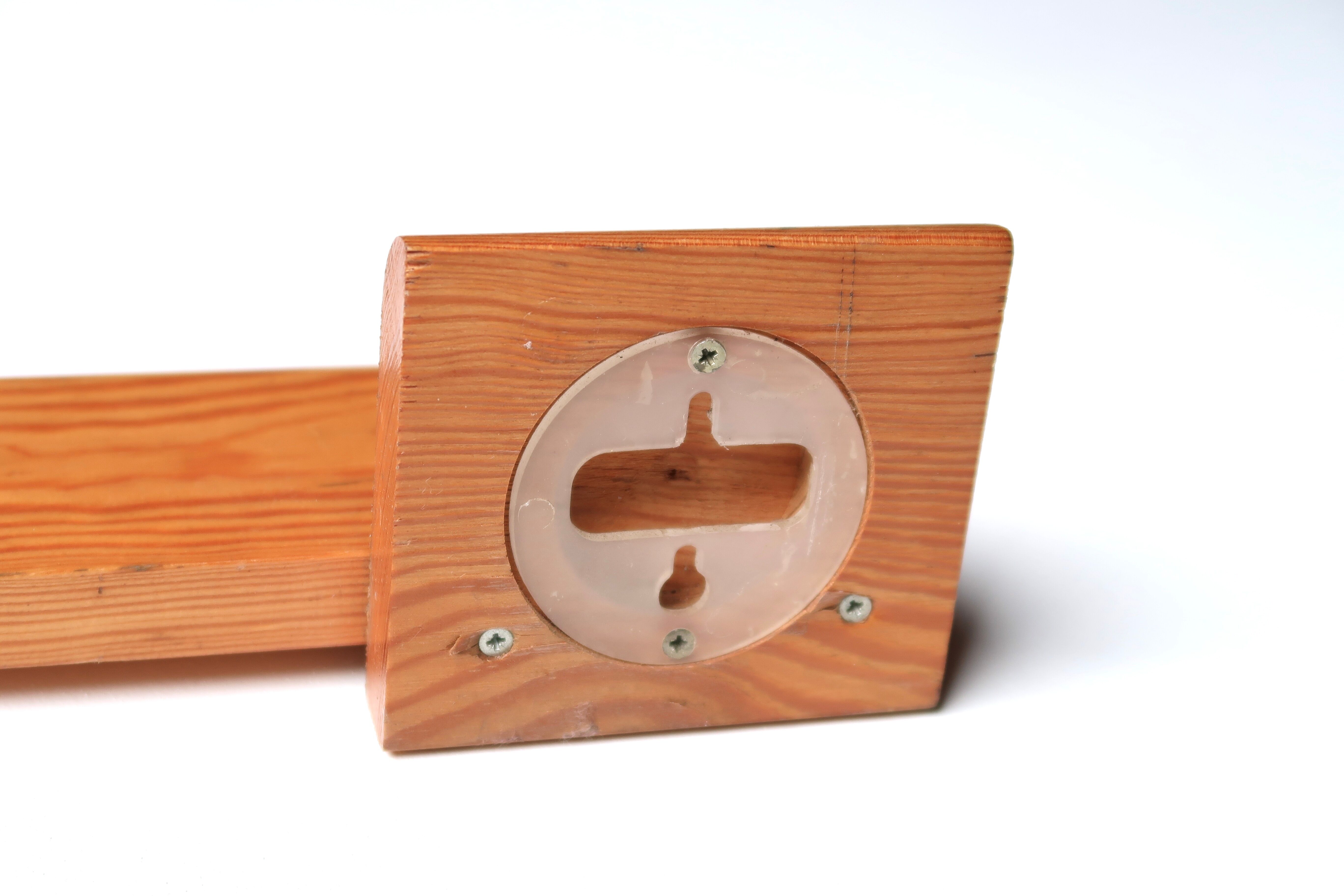 Etagère en bois blond, années 70
