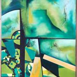 Didier battistella (1963).the senses of the wind.oil on canvas