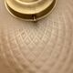 Art Deco beige gold glass pendant light with fringes