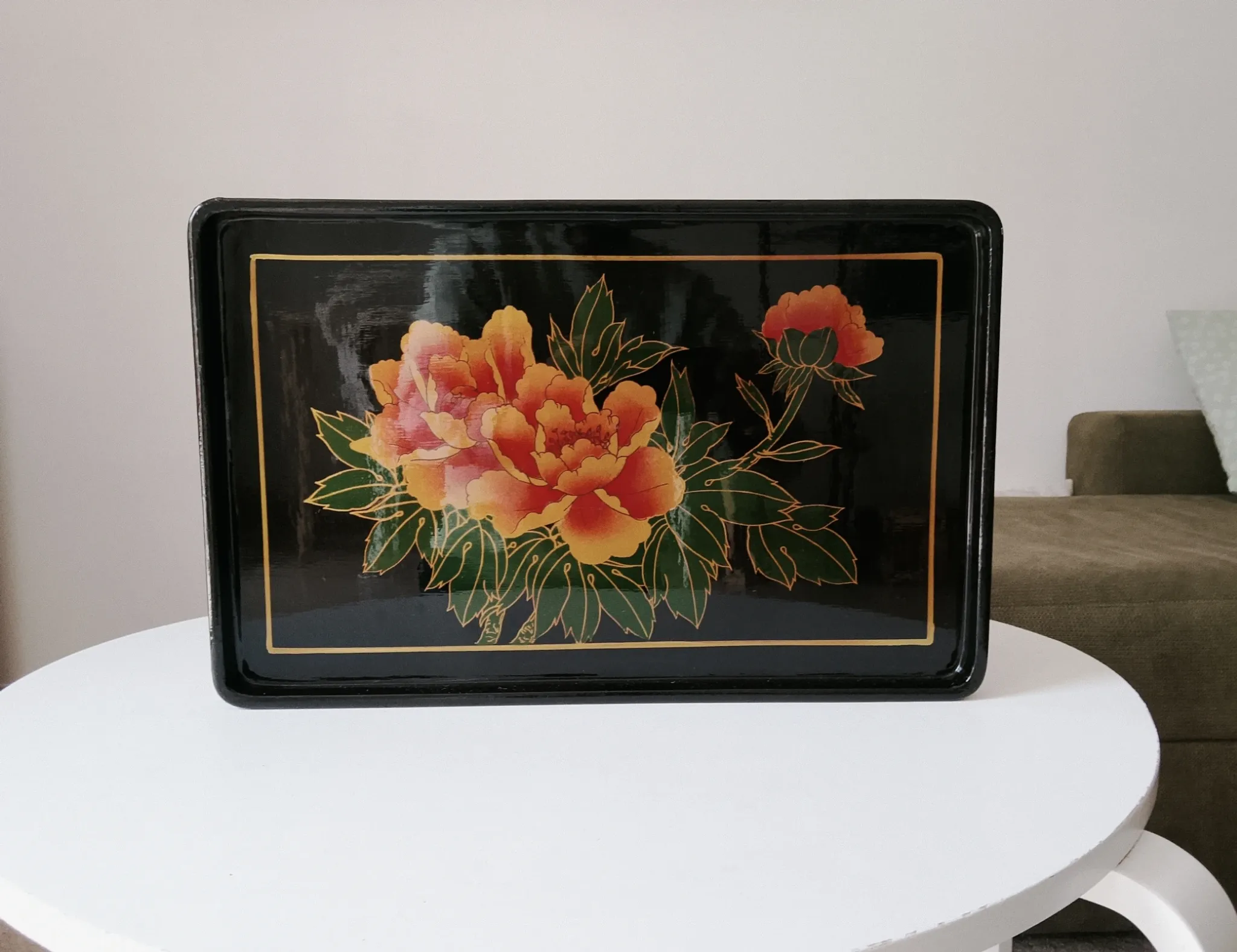 Vintage service platter in Japanese style from the 70s/80s.