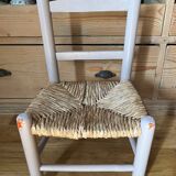 Straw-seated children's chair
