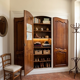 3 Louis XV style wardrobe doors in solid cherry wood