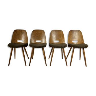 Dining chairs from tatra, 1960s, set of 4
