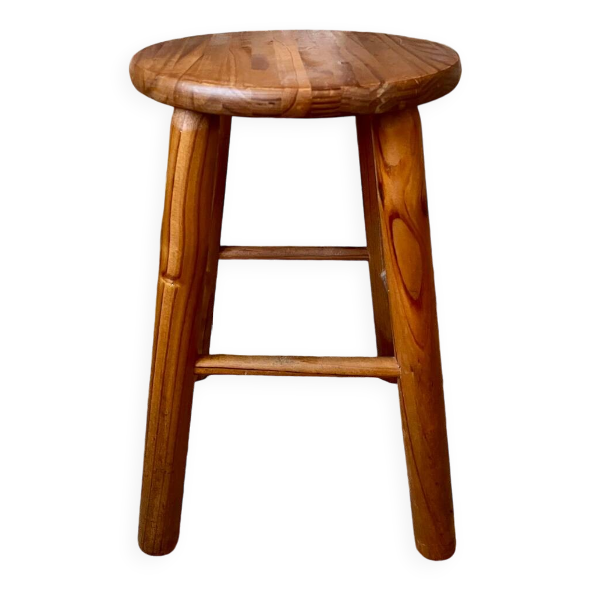 Vintage pine stool