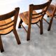 ensemble de 6 chaises à manger brutalistes