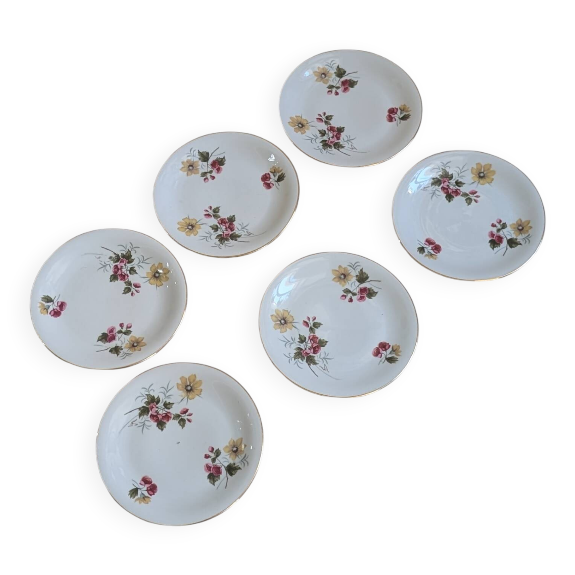 Ensemble de 6 assiettes à dessert