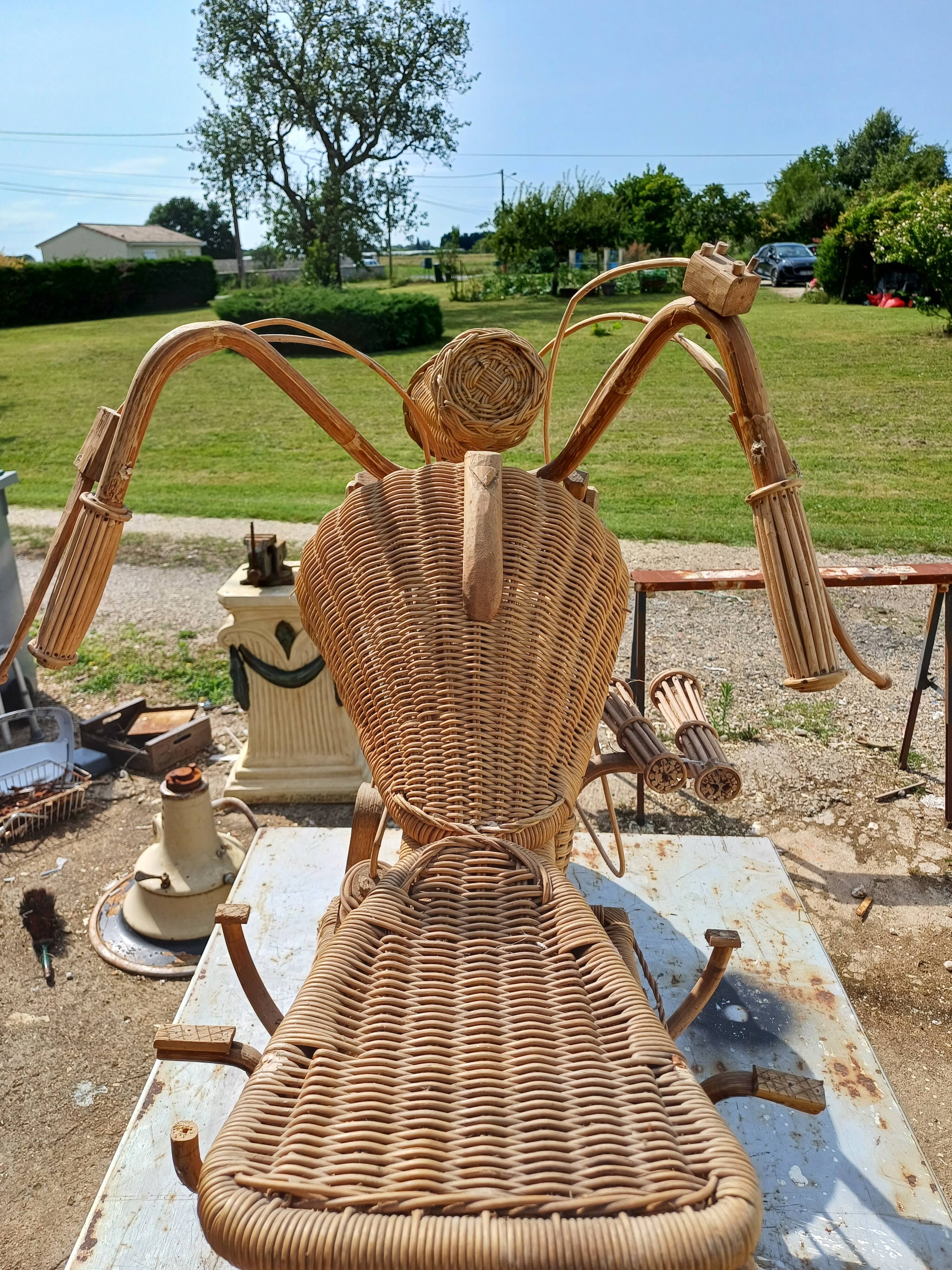 Harley Davidson Wicker Motorcycle by Tom Dixon