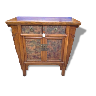 Small piece of Chinese furniture in patinated Elm wood