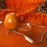 Orange egg table lamp
