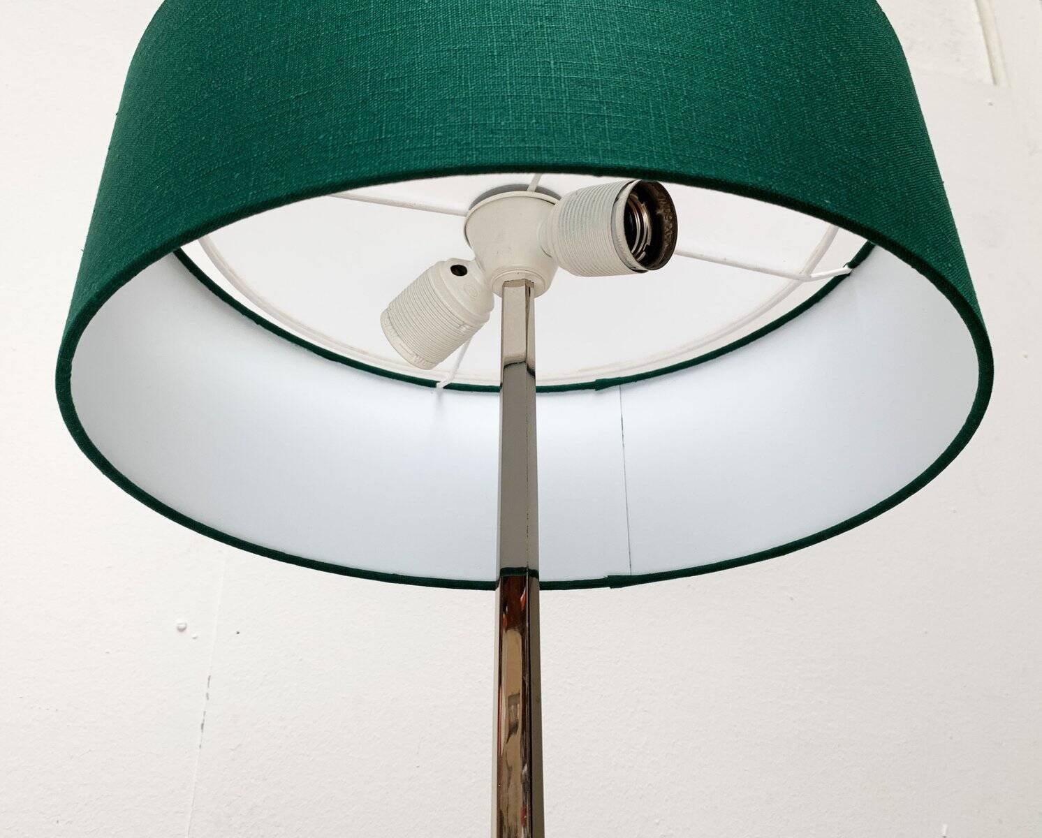 Mid-century minimalist tripod table lamp by Kaiser Leuchten, 1960s.
