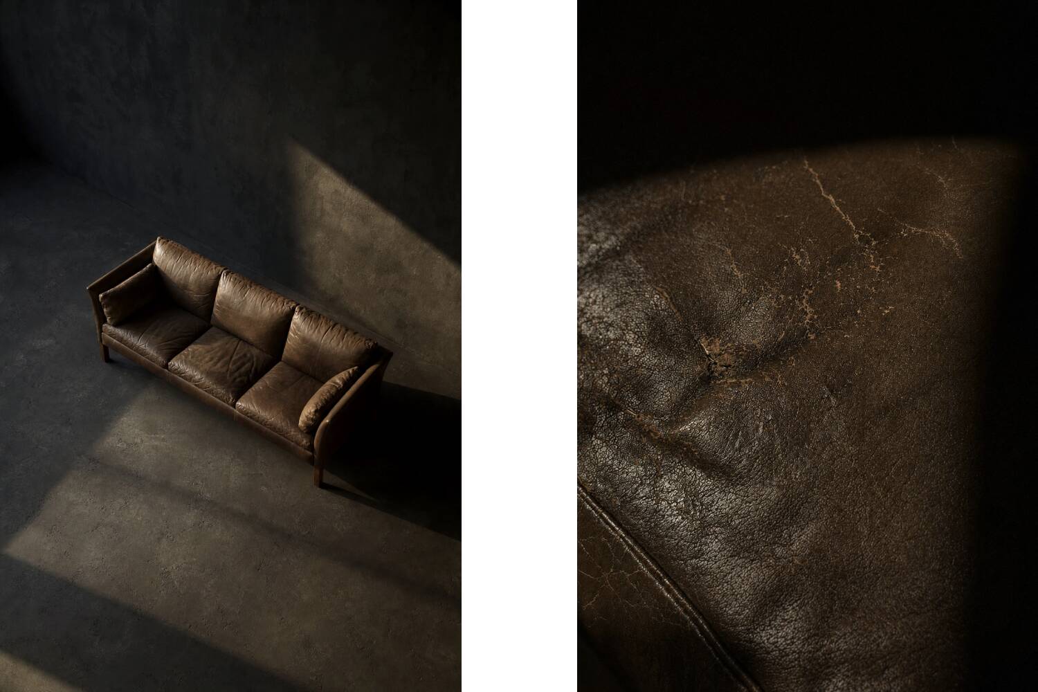 Mid-Century Modern Vintage Leather Cromwell Sofa by Arne Norell, 1960s