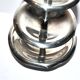 Vintage silver metal tray - pedestal table display for sweet cakes Hotel Buffet H29cm