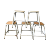 Set of 5 vintage stools