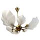 Beautiful chandelier, leaf type, Železny Brod Sklo ZBS, Czechoslovakia, 1970s.