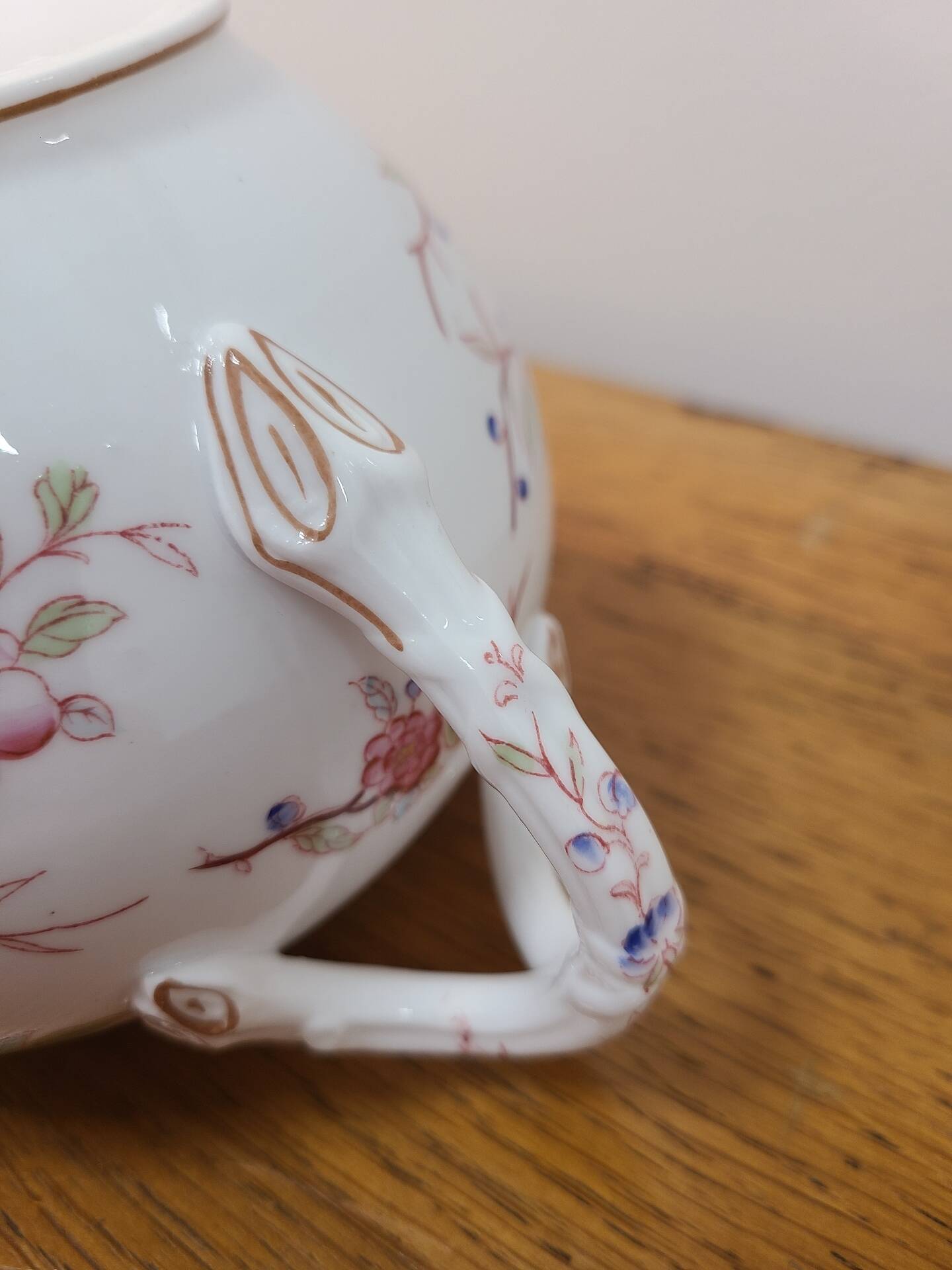 Sarreguemines porcelaine - sucrier modèle minton
