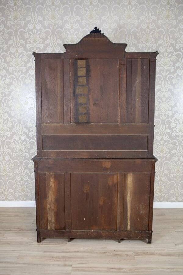 Early 20th Century Rococo Revival Oak Cabinet, 1950s