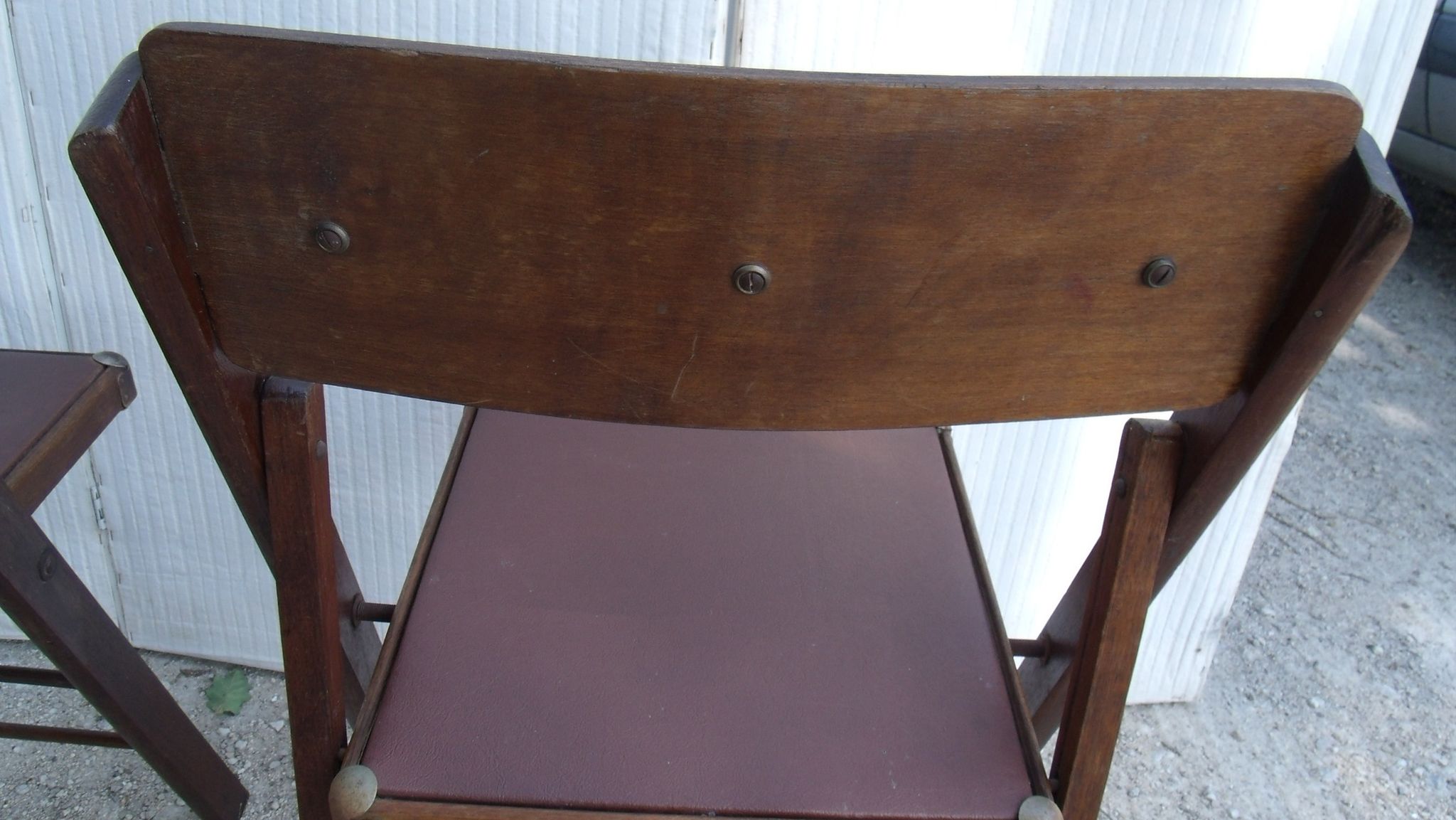 Set of 2 chairs wood folding american trump and skai