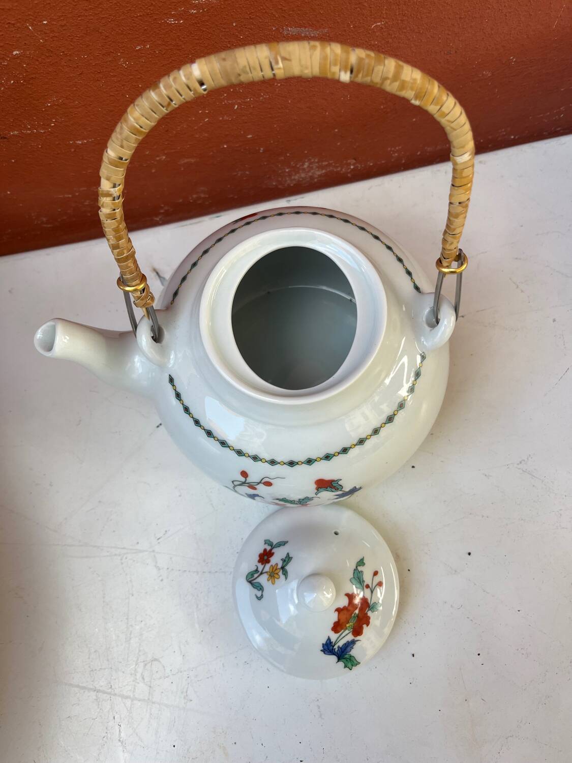 Porcelain teapot