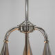 Art Deco Nickel-plated Chandelier, 1920s