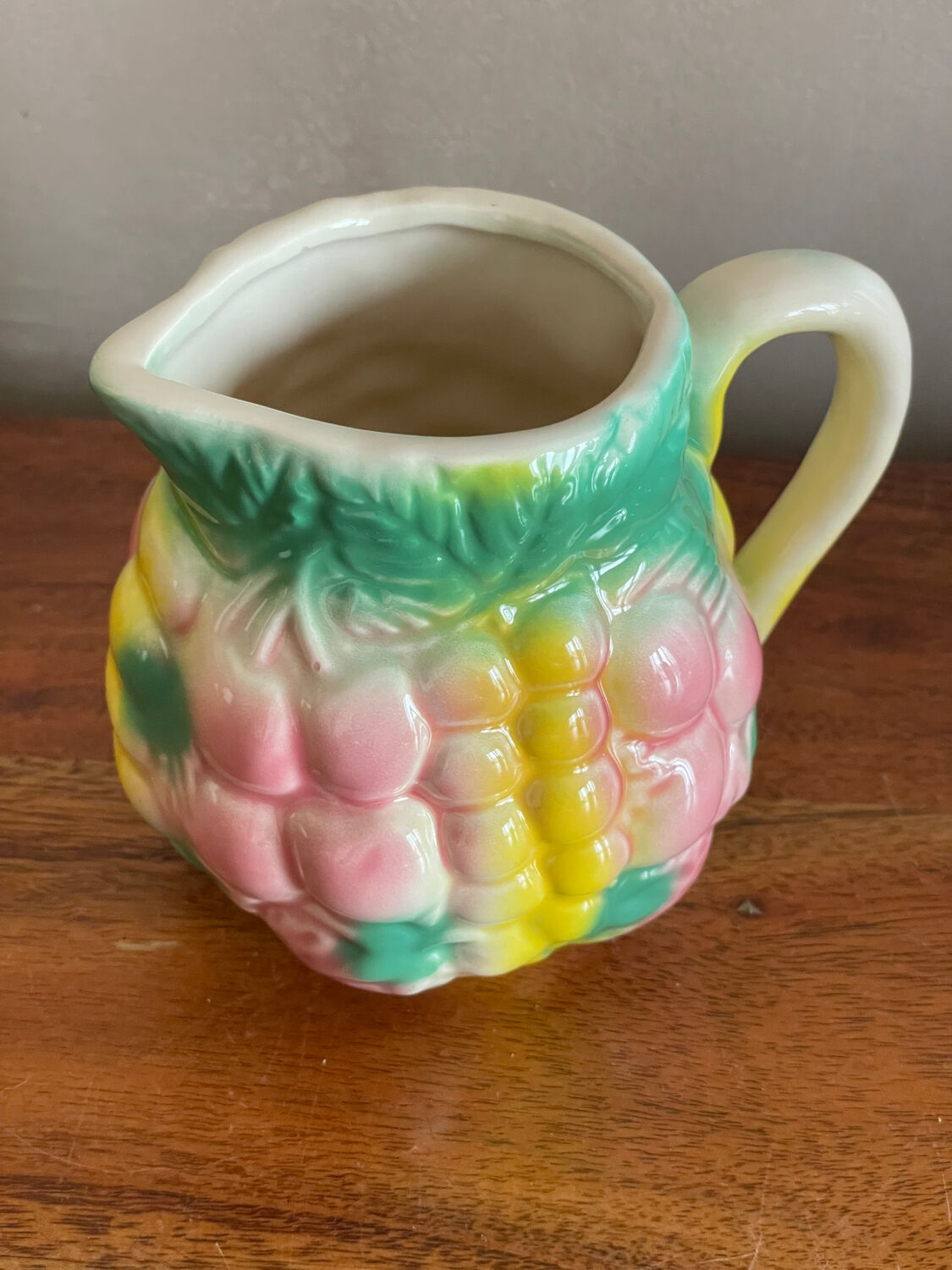 Milk jug, slipware pitcher