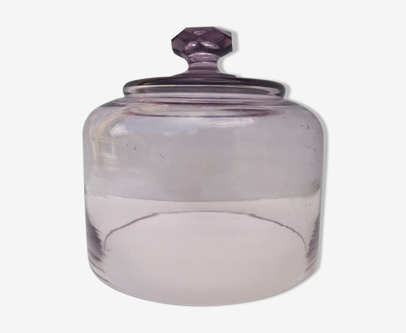 Old bell in striated glass
