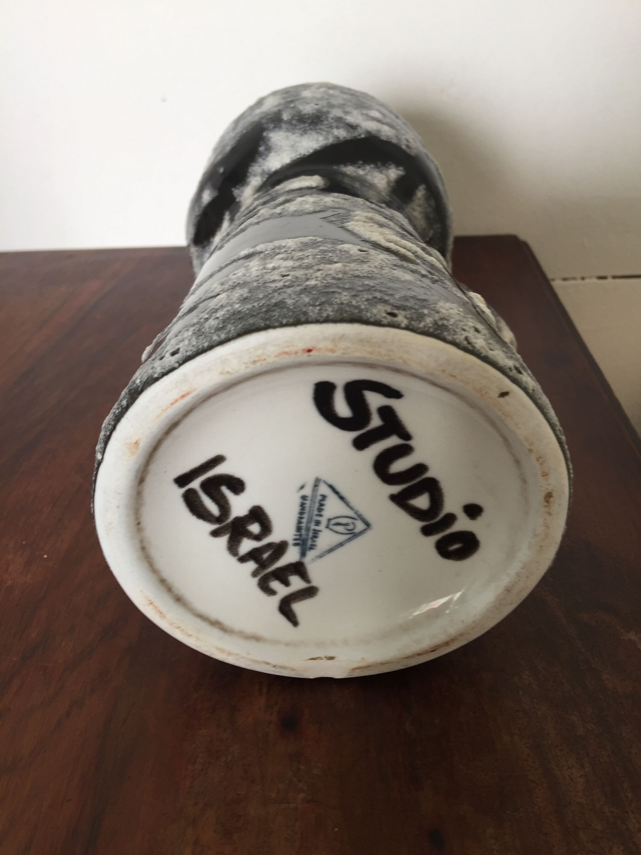 Ceramic vase fat lava studio factory israel