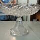 Coupe sur pied verre taillé