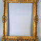Old frame Louis XV style foliage 44x34cm gilded stucco wood SB170
