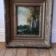 Old painting oil on wood fisherman signed XVIIIth