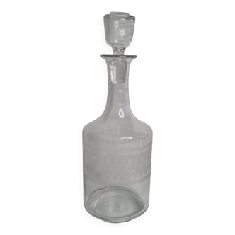 Ancienne Carafe à Eau en Cristal, Années 1900, 25 cm