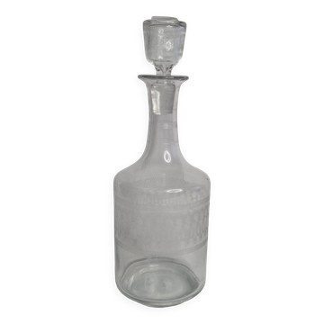 Ancienne Carafe à Eau en Cristal, Années 1900, 25 cm
