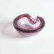 Murano glass purple bullicante trinket bowl, 1960s