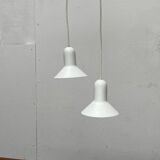 Danish confetti pendant lamps from the mid-century space age by Claus Bondrup and Torsten Thorup for Focus, 1960s, set of 2.