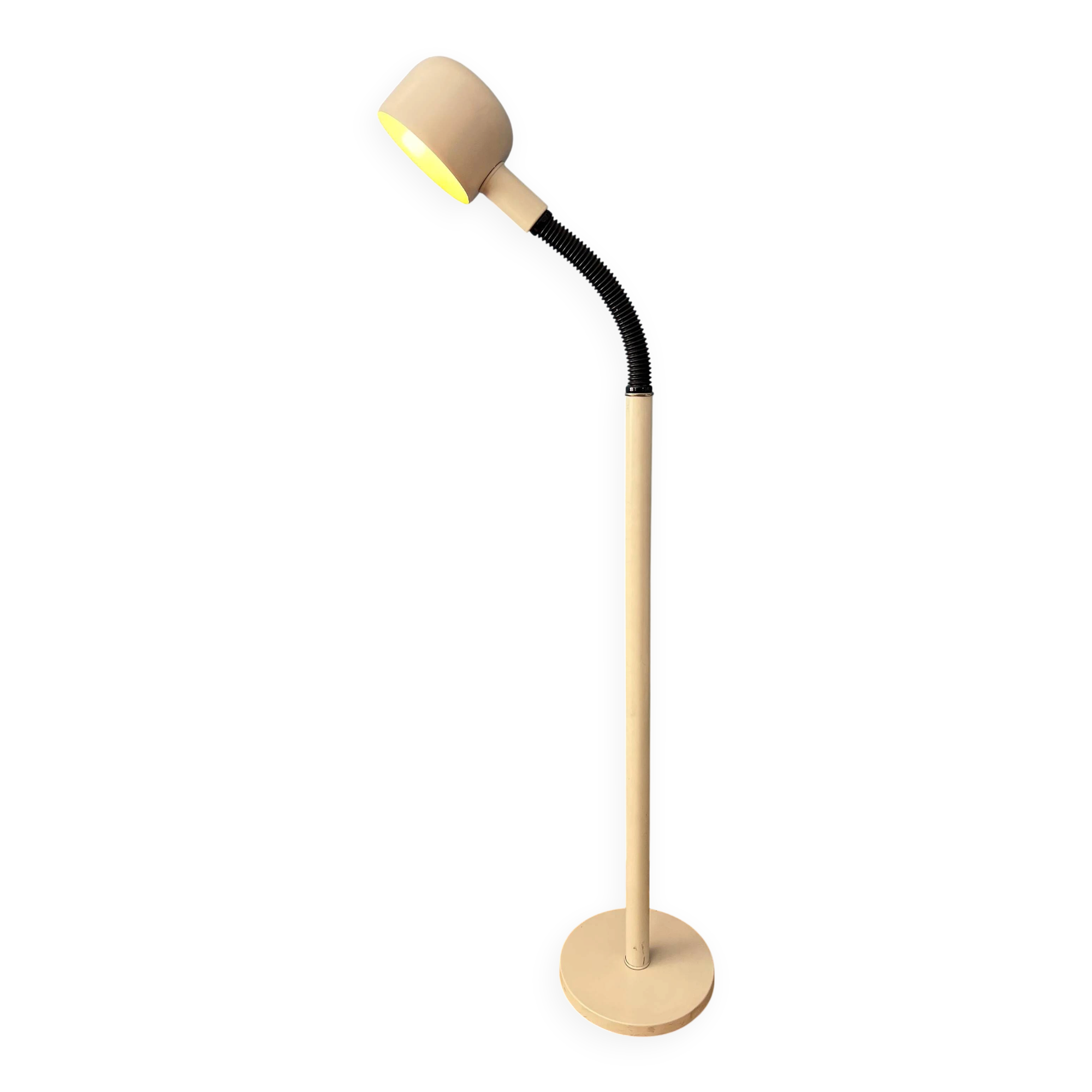 Cobra floor lamp Space Age Mid-Century with a swan neck