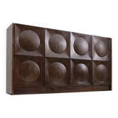 Buffet brutaliste vintage des années 1970