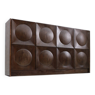 Vintage brutalist sideboard 1970s
