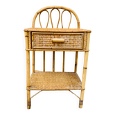 Rattan bedside table