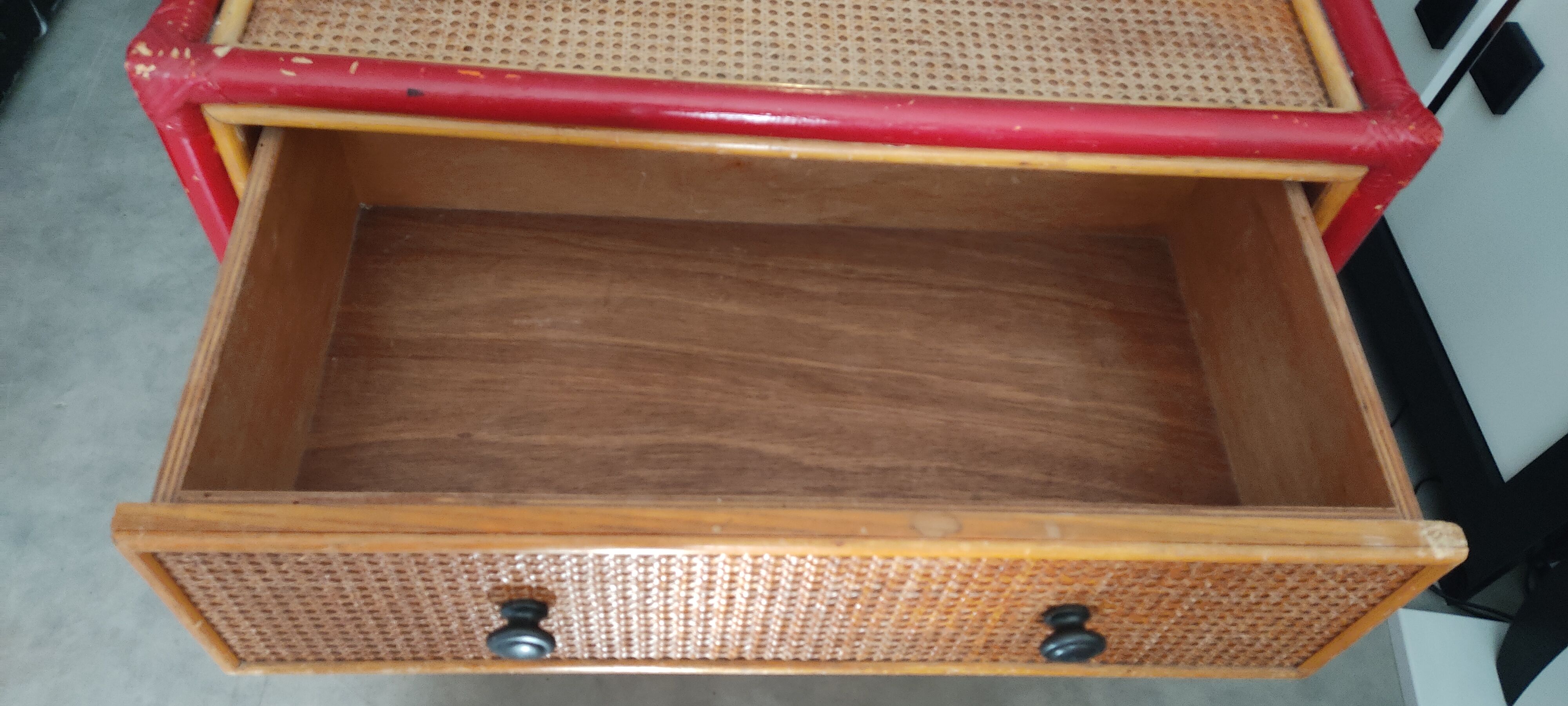 Rattan chest of drawers 3 drawers