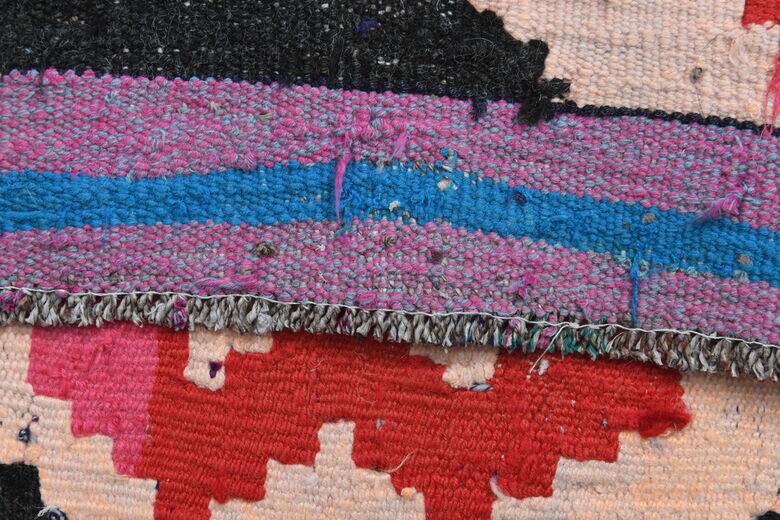 Tapis couloir kilim Oushak à tissage plat 58x268 cm
