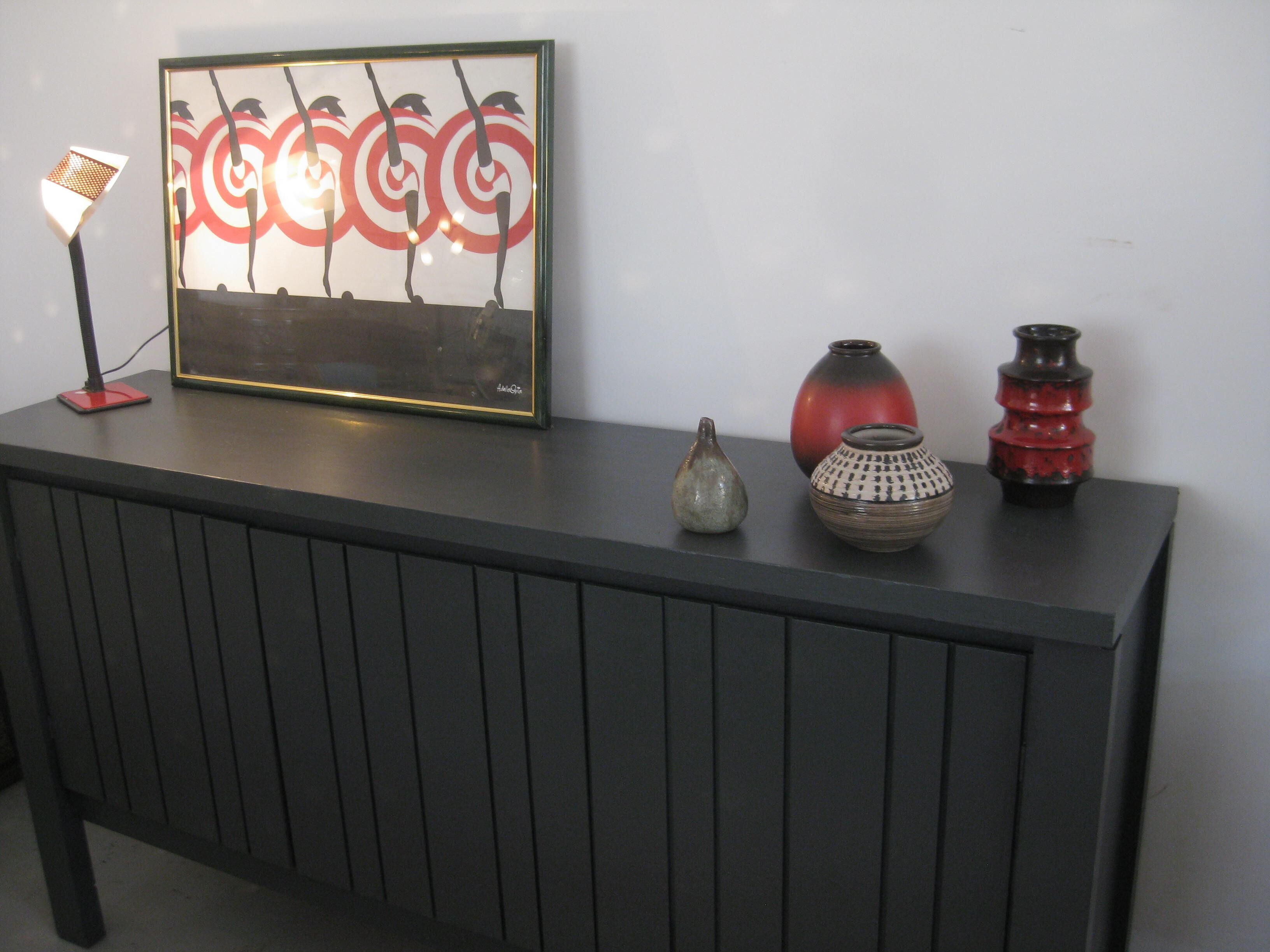 Grey vintage sideboard