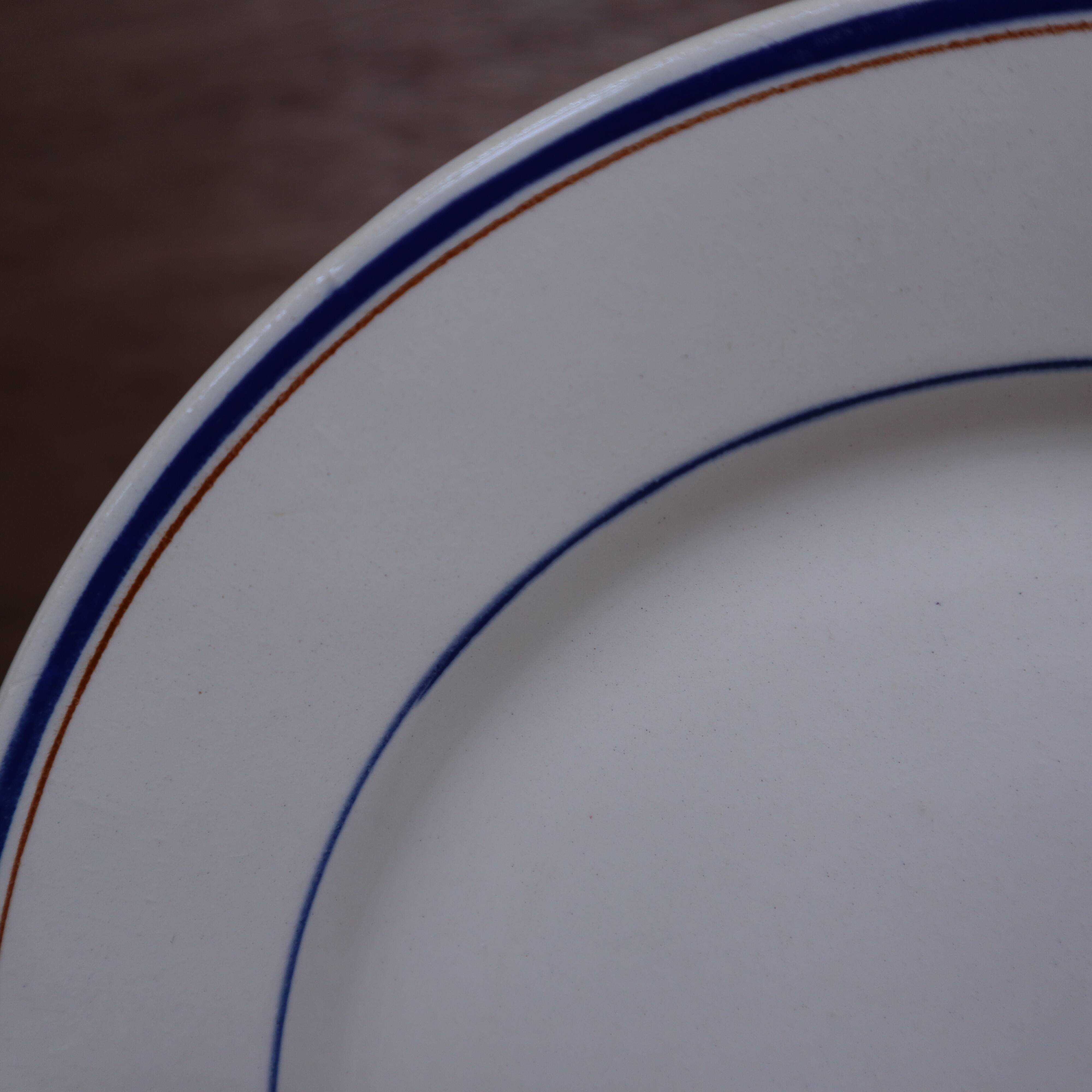 Lot de 5 assiettes plates « Moulin des Loups – Louvois »