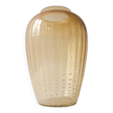 Tin crackle Sonoor vase by A.D. Copier for Leerdam, The Netherlands 1938